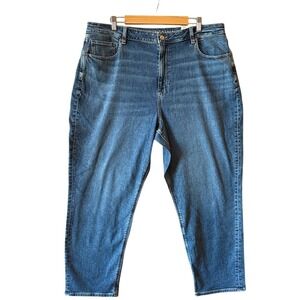 American Eagle Outfitters US 20 Regular Jeans‎ Mid Rise Straight Leg Blue Denim